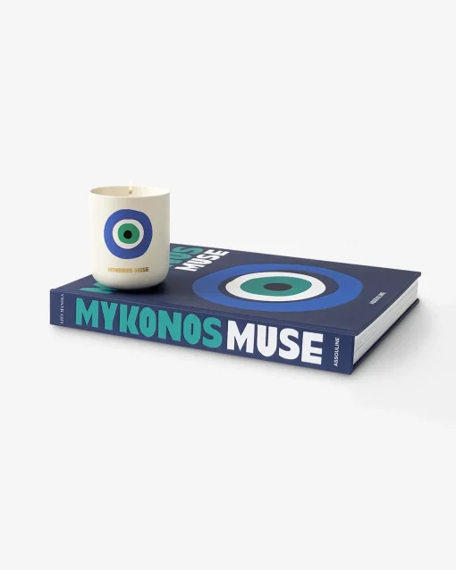 Mykonos - Candle and Book Gift Set